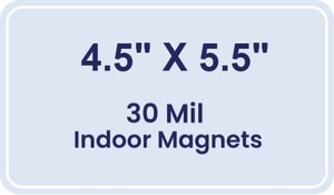 Magnet - 4.5x5.5 Round Corners - 30 Mil