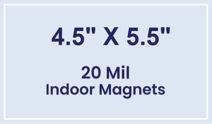 Magnets - 4.5x5.5 Square Corners - 20 mil - 4 Color Process