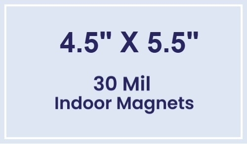 Magnet - 4.5x5.5 Square Corners - 30 Mil