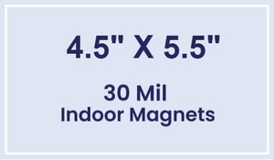 Magnet - 4.5x5.5 Square Corners - 30 Mil