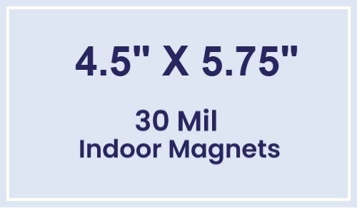 Magnet - 4.5x5.75 Square Corners - 30 Mil