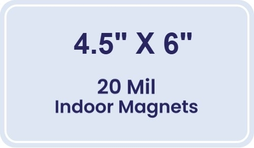 Magnet - 4.5x6 Round Corners - 20 Mil