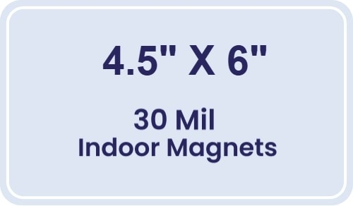 Magnet - 4.5x6 Round Corners - 30 Mil