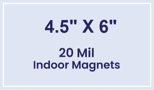 Magnet - 4.5x6 Square Corners - 20 Mil