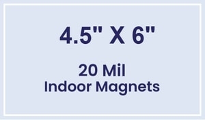 Magnet - 4.5x6 Square Corners - 20 Mil