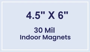 Magnet - 4.5x6 Square Corners - 30 Mil