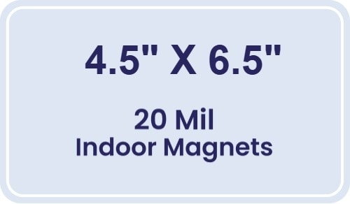 Magnet - 4.5x6.5 Round Corners - 20 mil