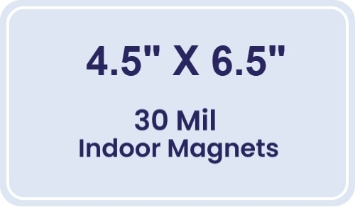 Magnet - 4.5x6.5 Round Corners - 30 Mil