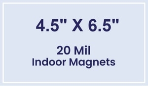Magnet - 4.5x6.5 Square Corners - 20 mil