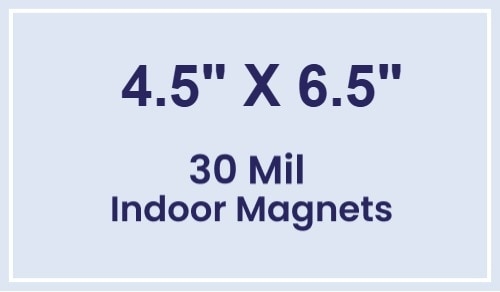 Magnet - 4.5x6.5 Square Corners - 30 Mil