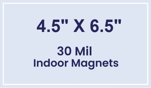 Magnet - 4.5x6.5 Square Corners - 30 Mil