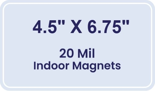 Magnet - 4.5x6.75 Round Corners - 20 Mil