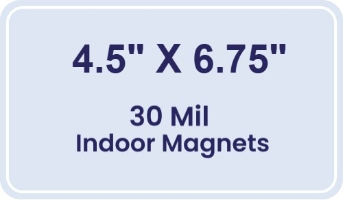 Magnet - 4.5x6.75 Round Corners - 30 Mil