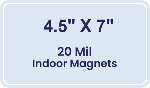 Magnet - 4.5x7 Round Corners - 20 mil