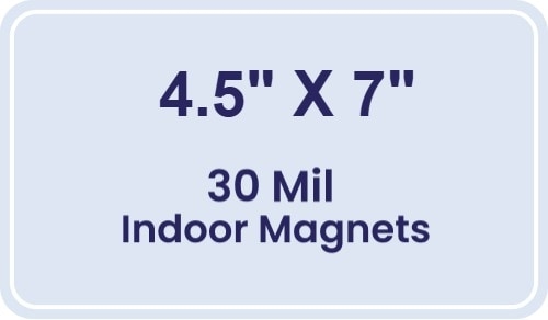 Magnet - 4.5x7 Round Corners - 30 Mil