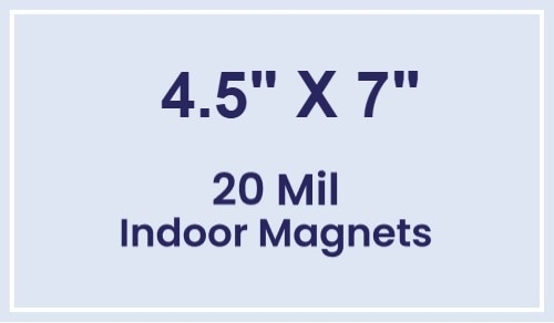 Magnet - 4.5x7 Square Corners - 20 Mil