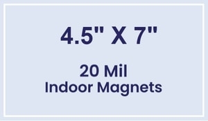 Magnet - 4.5x7 Square Corners - 20 Mil