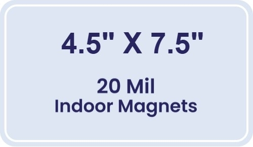 Magnet - 4.5x7.5 Round Corners - 20 mil