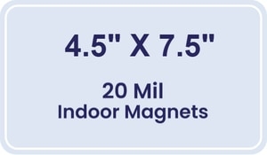 Magnet - 4.5x7.5 Round Corners - 20 mil
