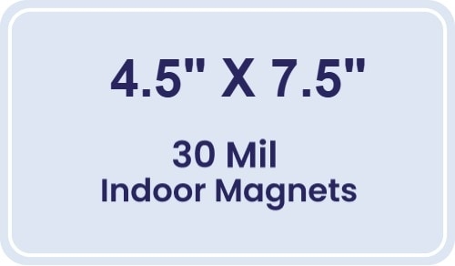 Magnet - 4.5x7.5 Round Corners - 30 Mil