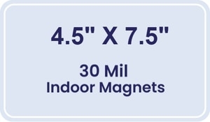 Magnet - 4.5x7.5 Round Corners - 30 Mil