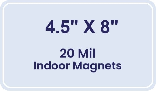 Magnets - 4.5x8 Round Corners - 20 Mil - 4 Color Process