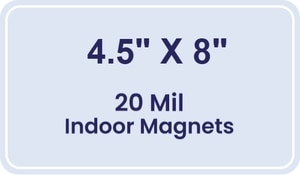 Magnets - 4.5x8 Round Corners - 20 Mil - 4 Color Process