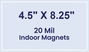 Magnet - 4.5x8.25 Square Corners - 20 mil