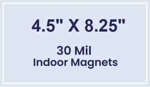 Magnet - 4.5x8.25 Square Corners - 30 Mil