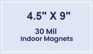 Magnet - 4.5x9 Square Corners - 30 Mil