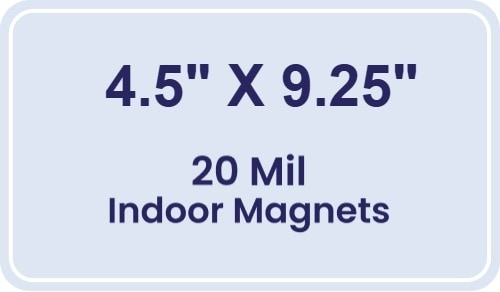 Magnet - 4.5x9.25 Round Corners - 20 mil