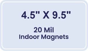 Magnet - 4.5x9.5 Round Corners - 20 mil