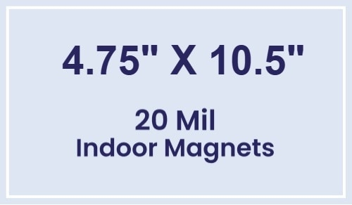 Magnet - 4.75x10.5 Square Corners - 20 mil