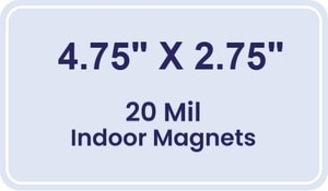 Magnet - 4.75x2.75 Round Corner - 20 Mil