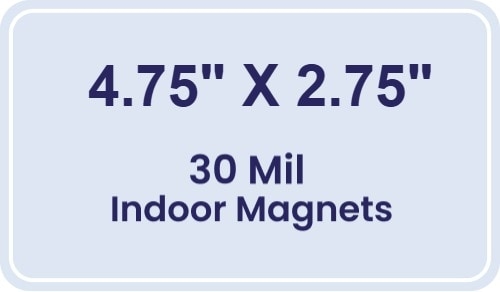 Magnet - 4.75x2.75 Round Corner - 30 Mil