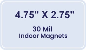 Magnet - 4.75x2.75 Round Corner - 30 Mil