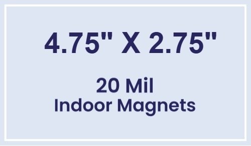 Magnets - 4.75x2.75 Square Corners - 20 Mil - 4 Color Process
