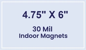 Magnet - 4.75x6 Square Corners - 30 Mil