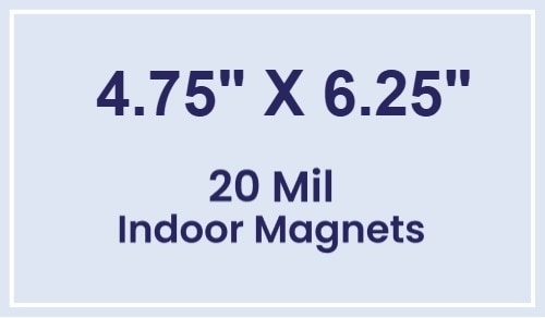 Magnet - 4.75x6.25 Square Corners - 20 Mil