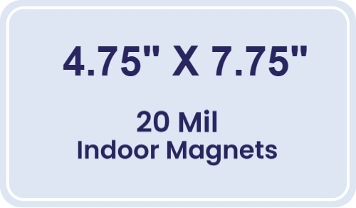 Magnet - 4.75x7.75 Round Corners - 20 mil