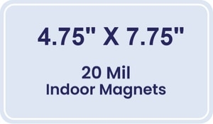 Magnet - 4.75x7.75 Round Corners - 20 mil