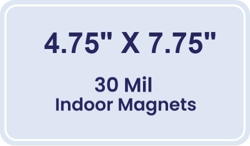 Magnet - 4.75x7.75 Round Corners - 30 Mil