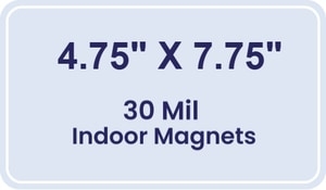 Magnet - 4.75x7.75 Round Corners - 30 Mil