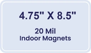 Magnet - 4.75x8.5 Round Corners - 20 mil