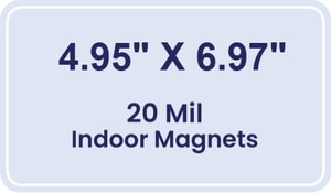 Magnet - 4.95x6.97 Round Corners - 20 Mil