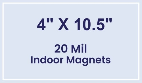 Magnets - 4x10.5 Square Corners - 20 Mil - 4 Color Process
