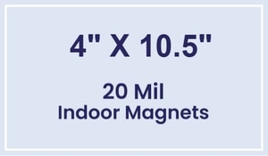 Magnets - 4x10.5 Square Corners - 20 Mil - 4 Color Process