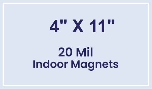 Magnet - 4x11 Square Corners - 20 mil