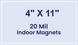 Magnet - 4x11 Square Corners - 20 mil