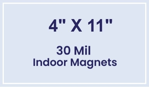 Magnet - 4x11 Square Corners - 30 Mil
